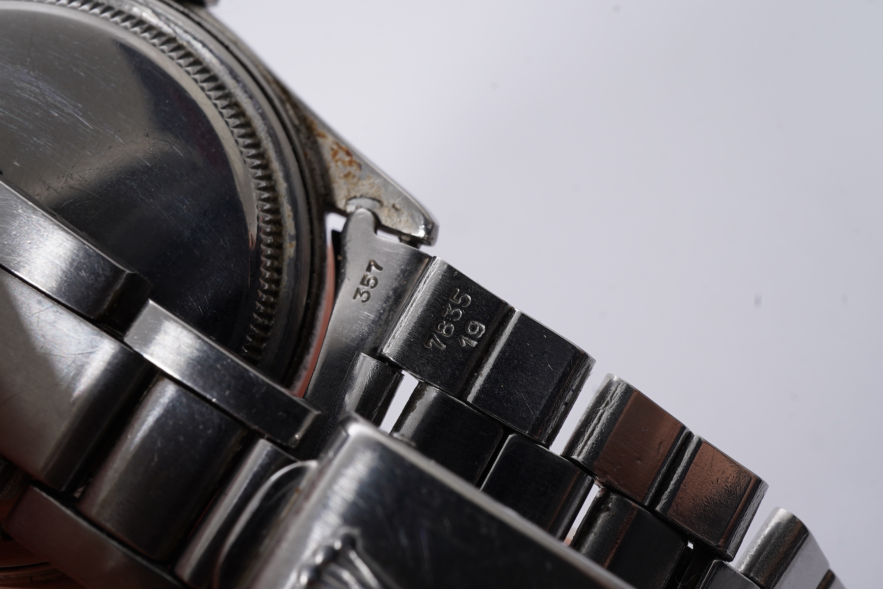 A gentleman's 1950's stainless steel Rolex Oyster Precision manual wind wrist watch